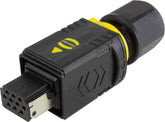 Harting Connector, pushpull, crimp, 10-contact, IP65/67, 5A Harting